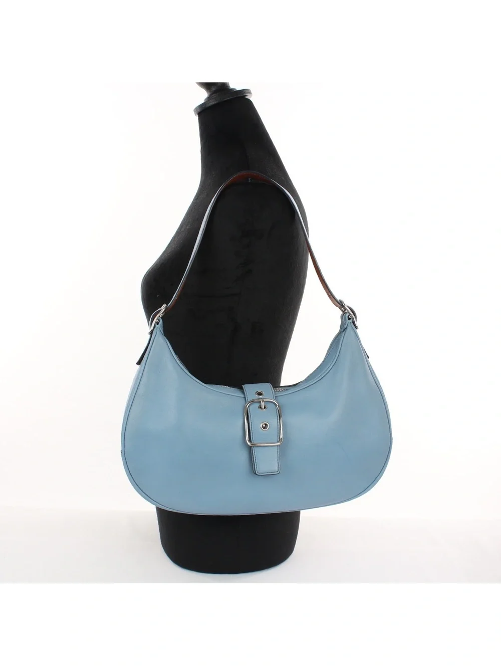 Coach 7592 Blue Leather Vintage Hamptons Hobo Bag
